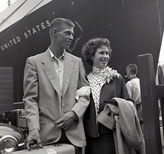 David and Carole 1955